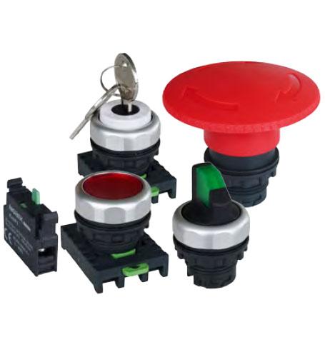 Nút nhấn, đèn báo, khóa chuyển mạch