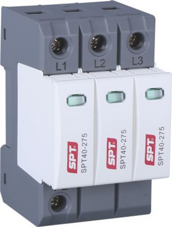 Chống sét lan truyền 3 pha 3P, Loại 2, SPT40-XXX/3(S)